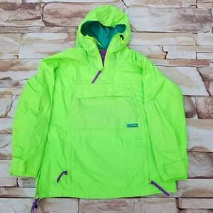 Neon Green Columbia Pullover Jacket